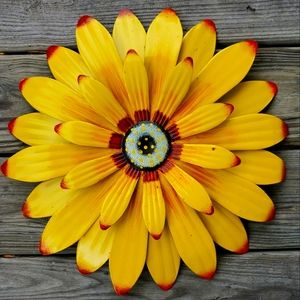 Metal Yellow Sunflower